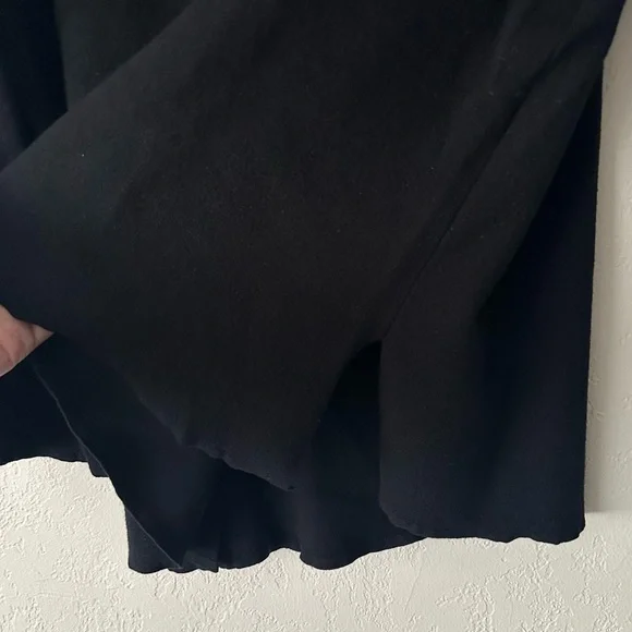 The Row Shayna Black Wool Viscose Sweatshirt size XS Oversized Flare Sleeves
